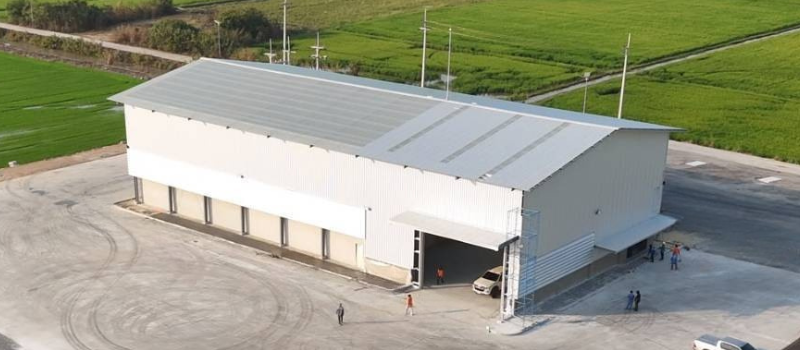 โกดังสำเร็จรูปขนาดเล็ก รับสร้างโกดังสำเร็จรูป ติดตั้งเร็วใน 14 วัน | Pebsteel TH