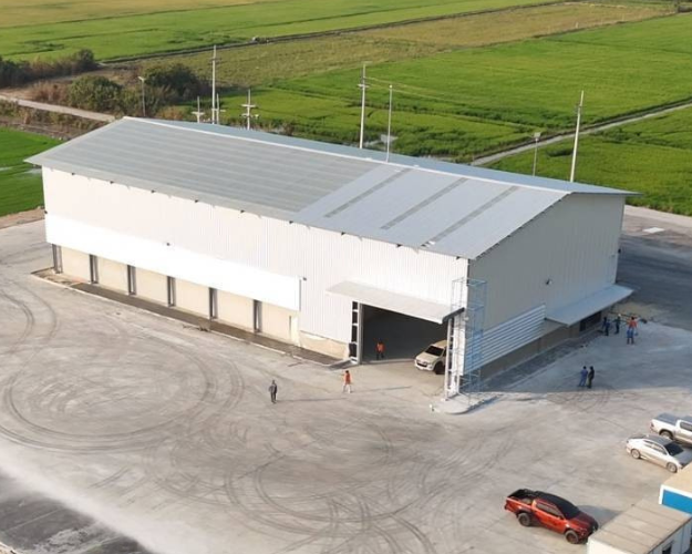 โกดังสำเร็จรูปขนาดเล็ก รับสร้างโกดังสำเร็จรูป ติดตั้งเร็วใน 14 วัน | Pebsteel TH