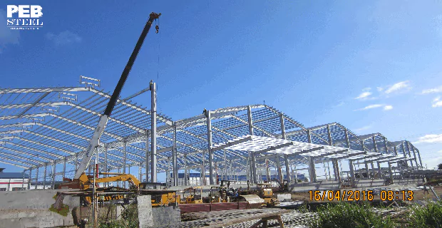 In long Multi-Gable buildings, the interior downspouts